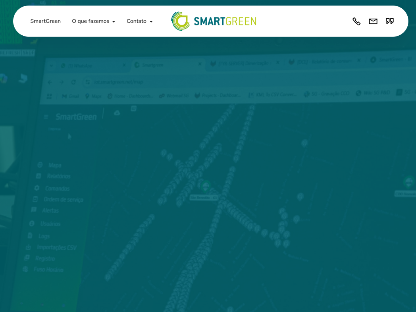 Captura do site SmartGreen